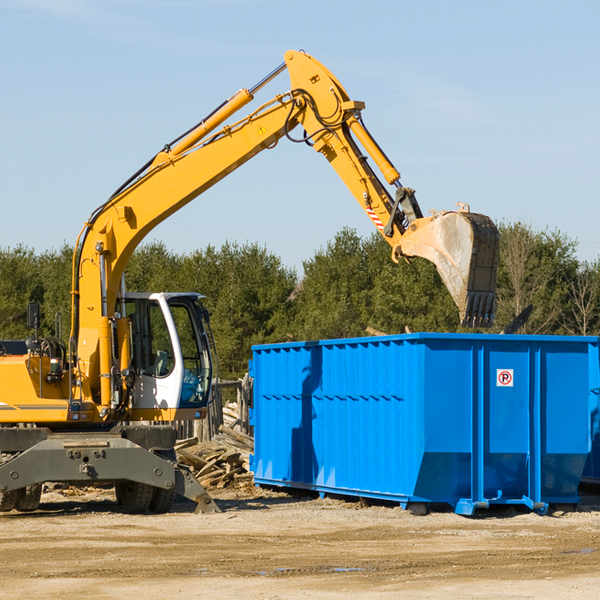 can i choose the location where the residential dumpster will be placed in Martiny Michigan